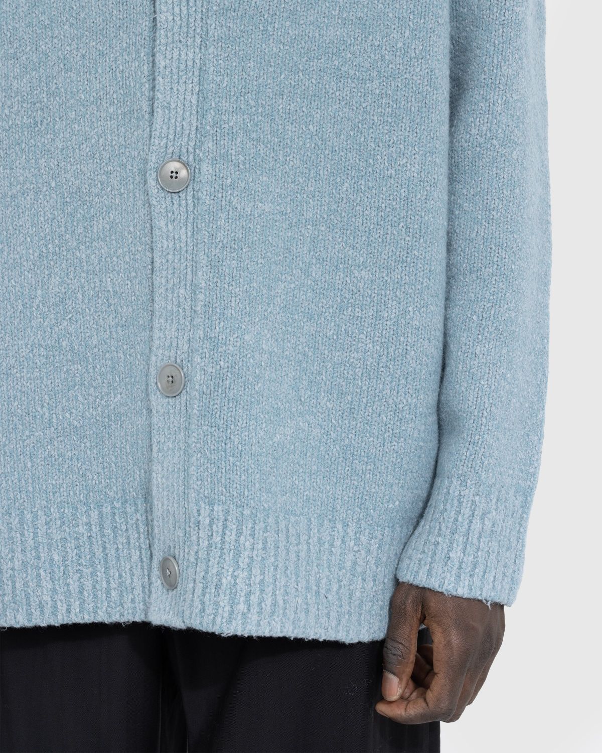 Acne Studios – Wool Blend Cardigan Mineral Blue